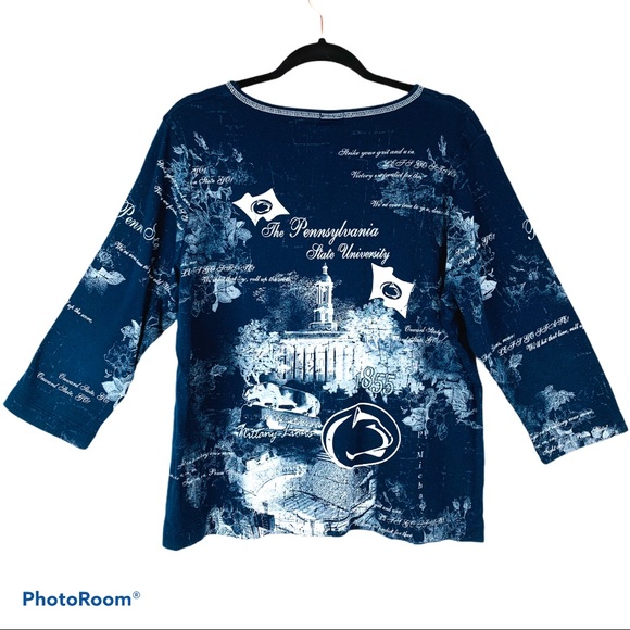 P. Michael Penn State 3/4 sleeve Top, PSU - Picture 5 of 5